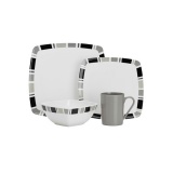 Flamefield Carre Premium 16 Piece  Melamine Set F-CA0116